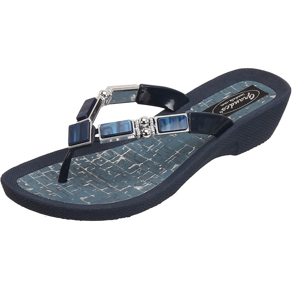 Grandco Sandals Colored Shell 26734C - Blue Sole